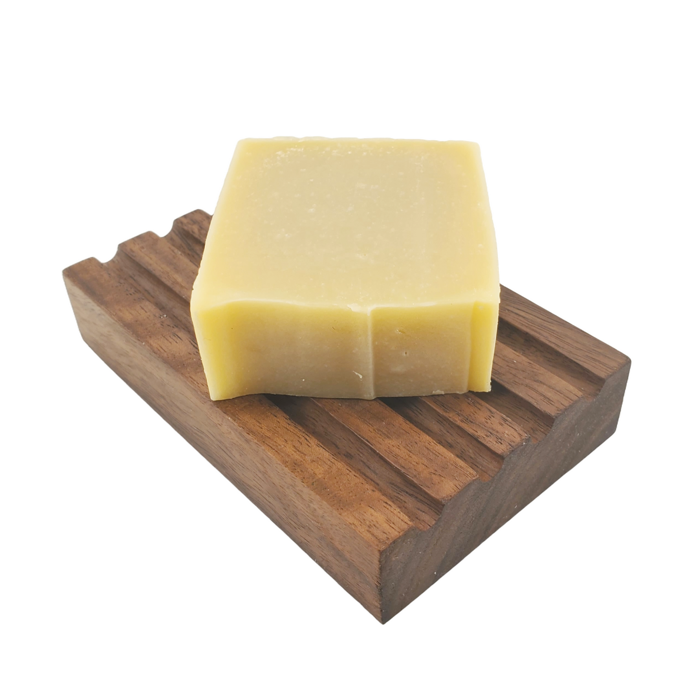 Walnut Wood Soap Dish With Soap Bar