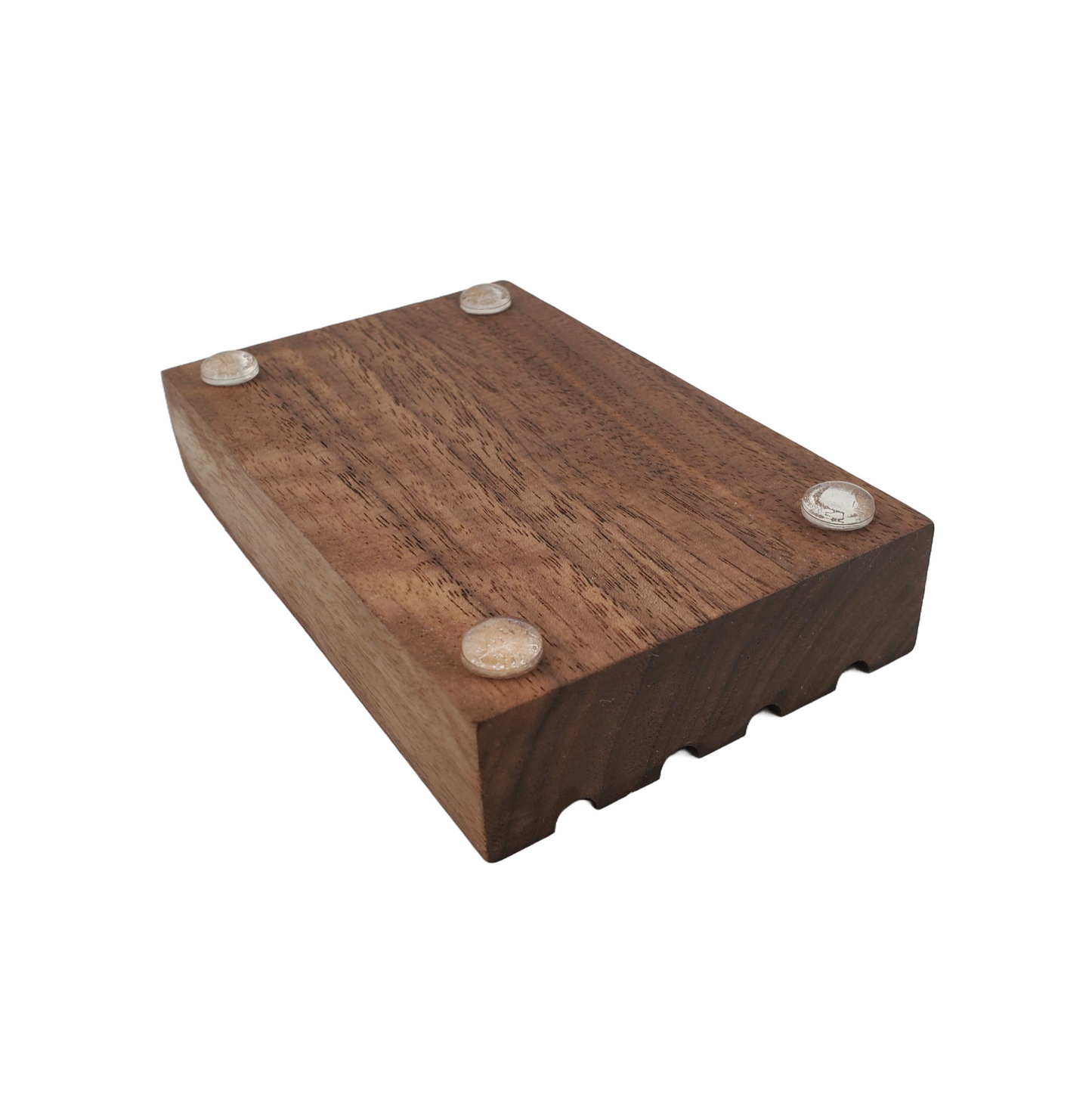Wood Soap Dish Feet View